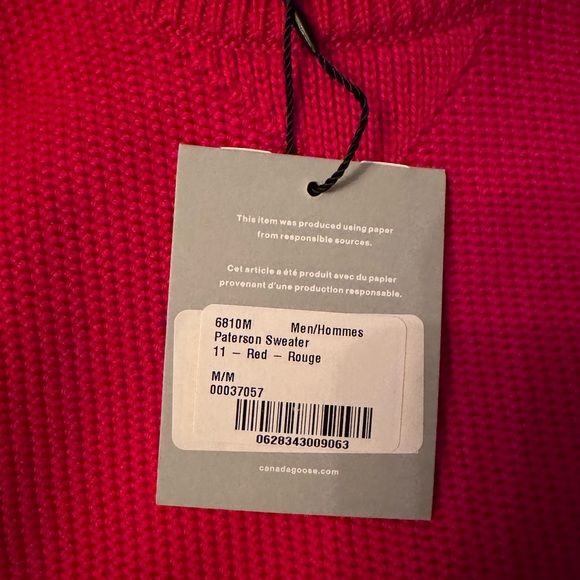 🆕Canada Goose Paterson Men Sweater, size M - Picture 2 of 2